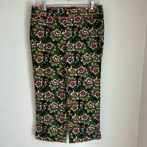 Lilly Pulitzer Women vintage Palm Beach fit corduroy ankle pants paisley size 8